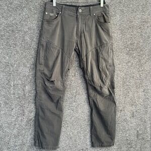 Kuhl Konfidant Air Mens Hiking Pants Outdoor Work Utility Gray‎ Distressed 34x32